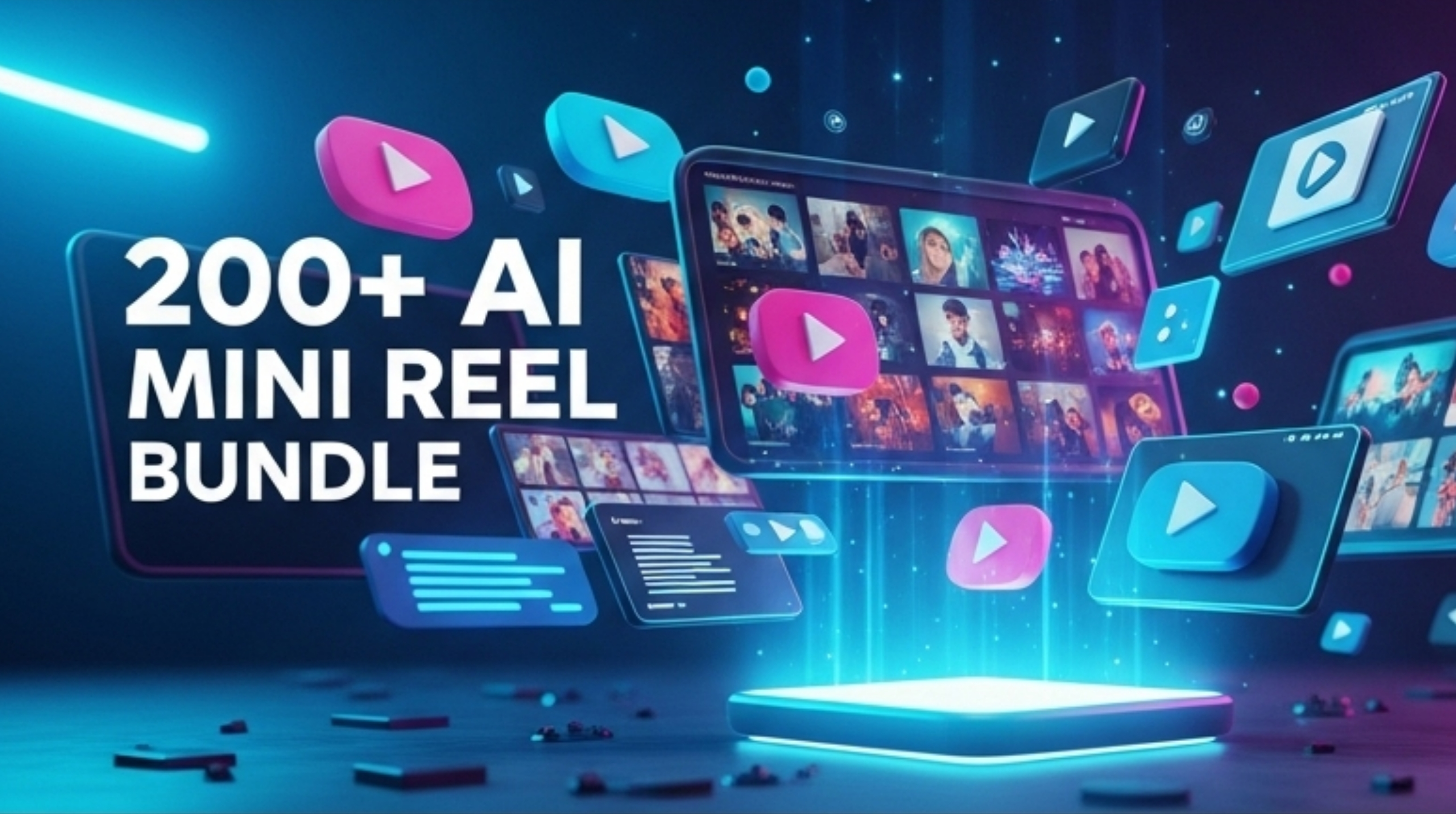 200+ AI Mini Worker Reel Bundle Package