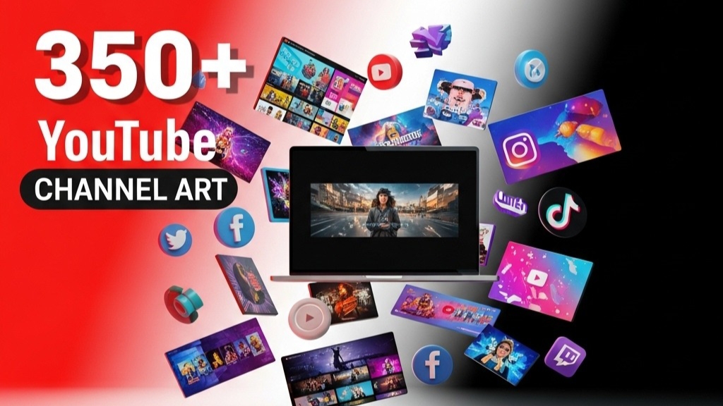 350+ YouTube Channel Art - Use your YouTube channel