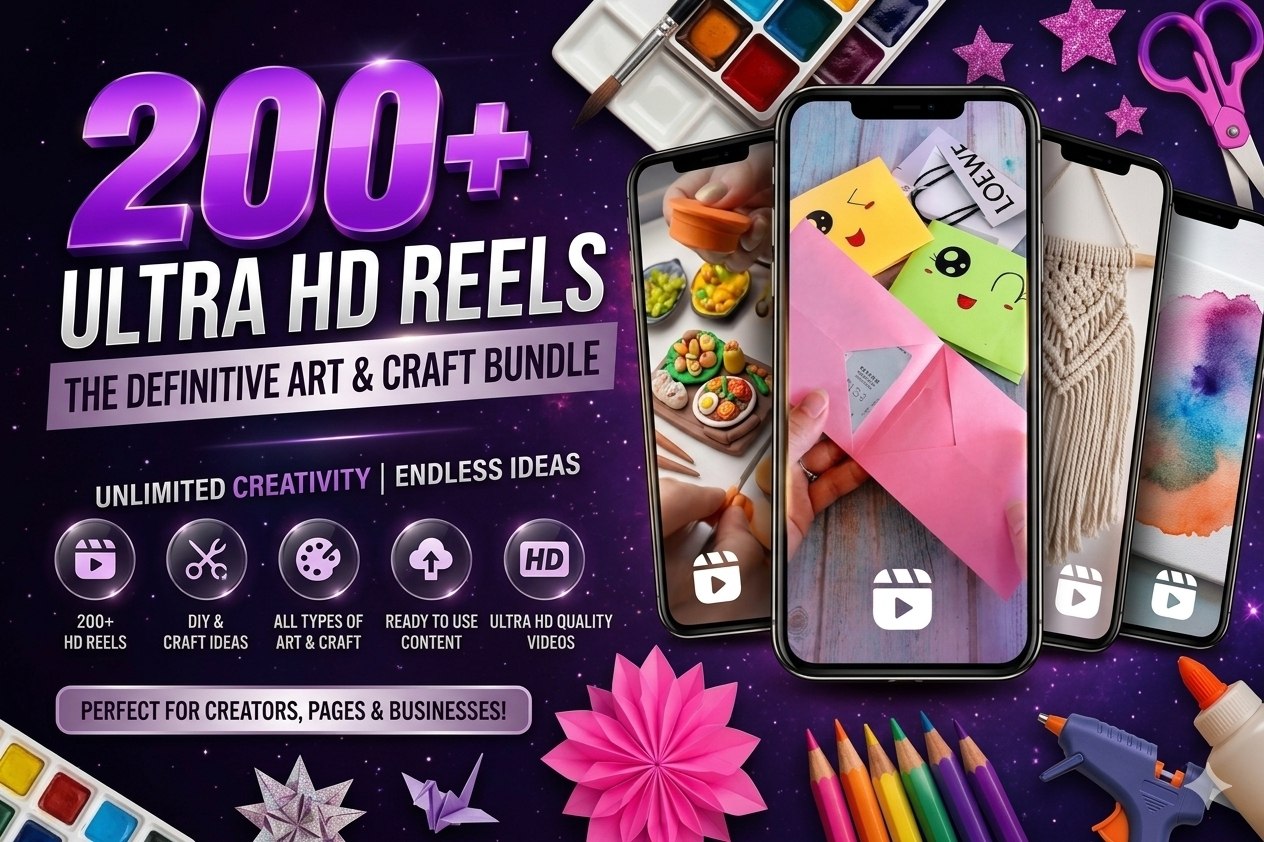 200+ Art and Craft Reel Bundle