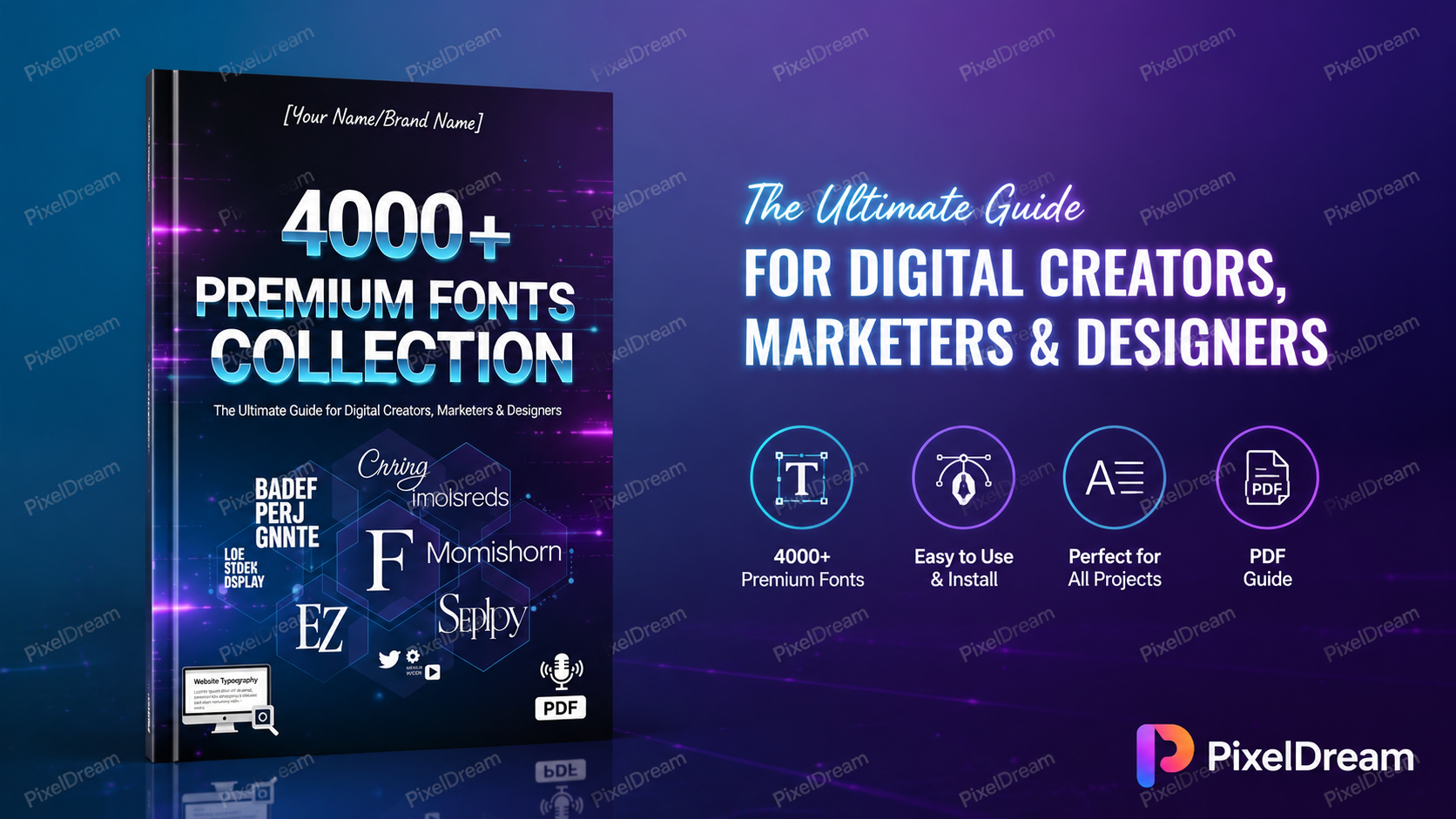 4000+ Premium Font Collection For All Creator