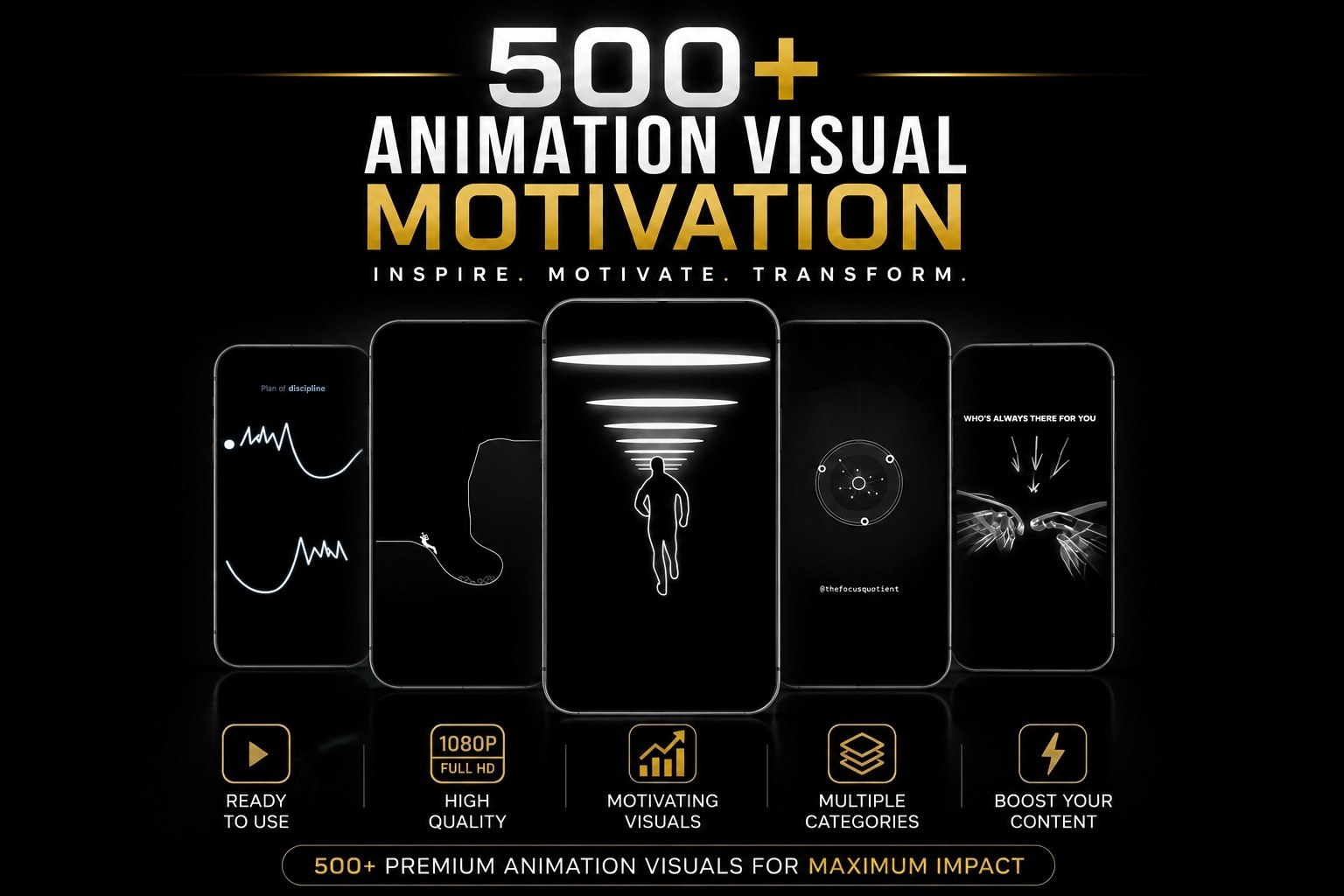 500+ Animation Visual Motivation Reel Bundle