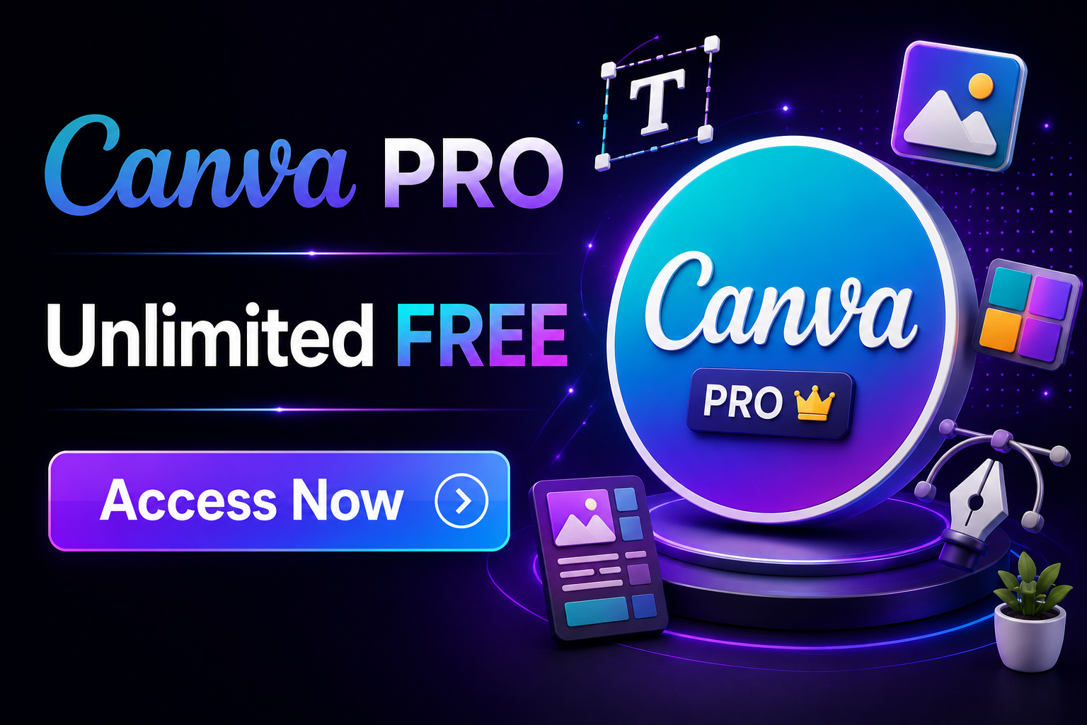 Canva PRO Unlimited FREE For Use - Access Now