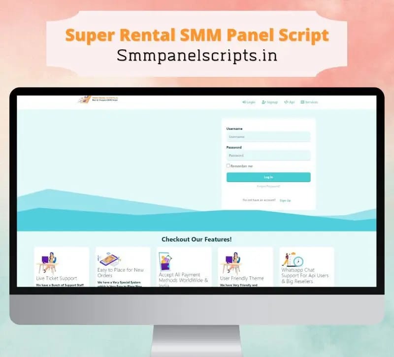 SMM Panel Script| Super Rental SMM Panel Script