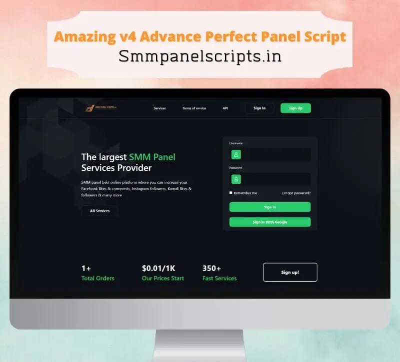 SMM Panel Script| Amazing v4 Advance Perfect Panel Script