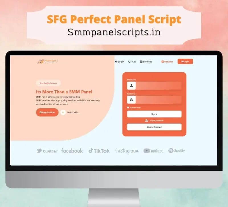 SMM Panel Script| Sfg Perfect Panel Script