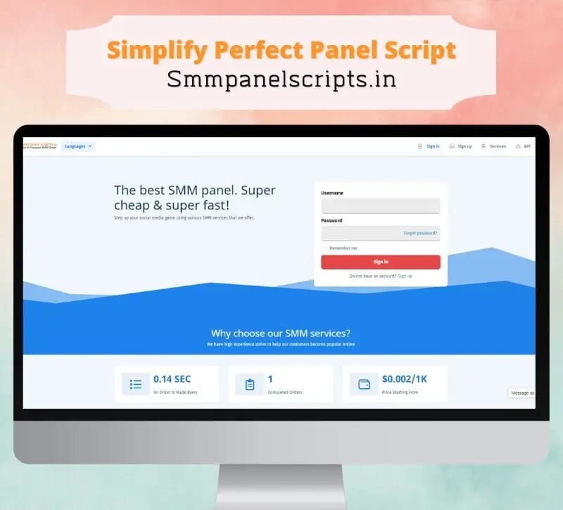 SMM Panel Script| Simplify Perfect Panel Script