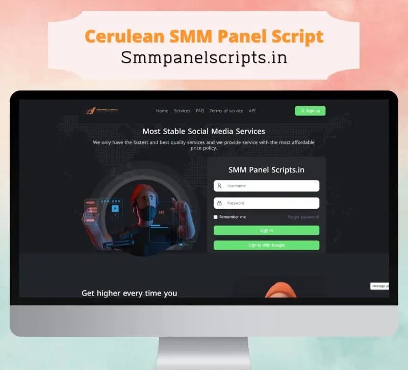 SMM Panel Script| Cerulean SMM Panel Script