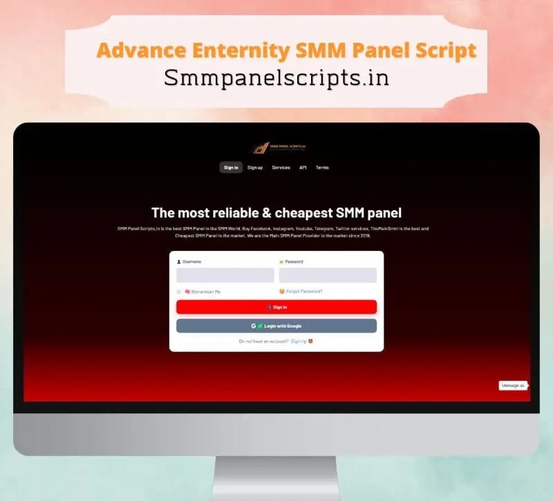 SMM Panel Script| Advance Enternity SMM Panel Script